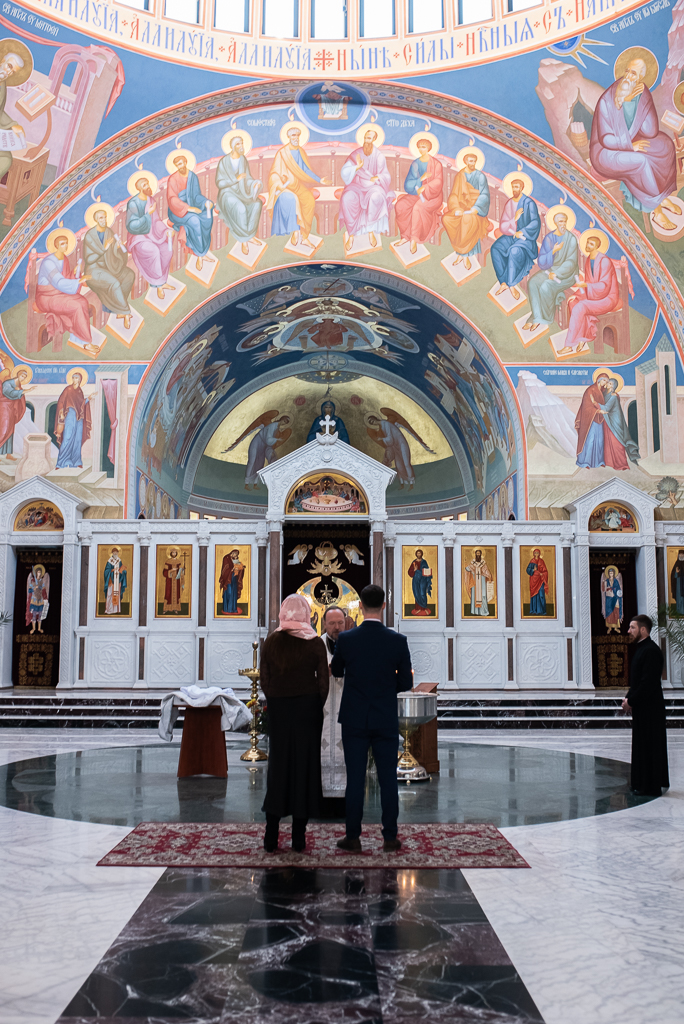 Reportaż Chrztu Świętego w Warszawie - uroczystość w Cerkwi.