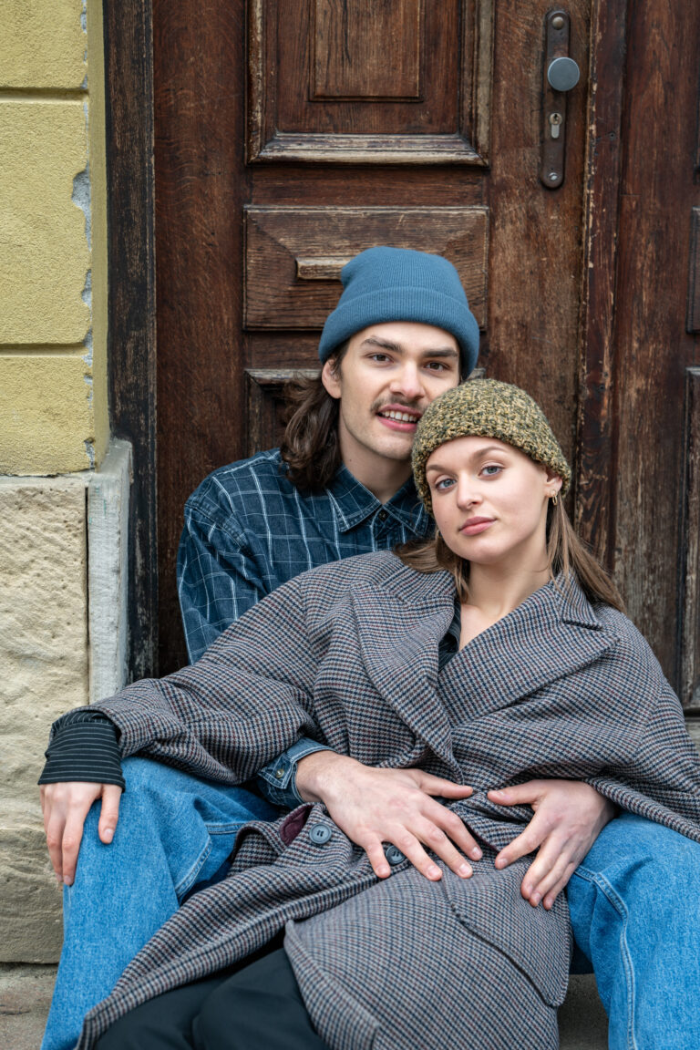 Narzeczeni na tle zabytków Warszawy